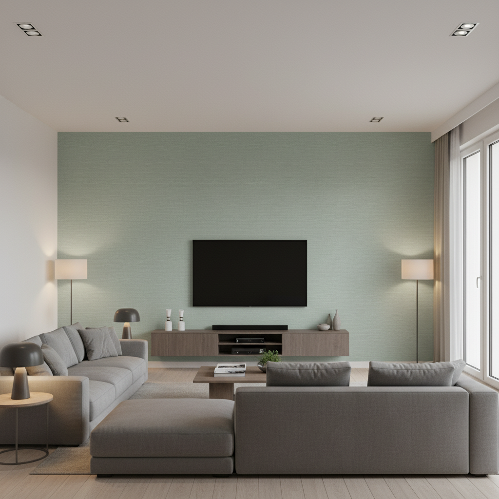 Queen Victoria Aqua — Living Room Room Setting