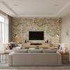 Nympheus Twill Shell/Jade — Living Room Room Setting