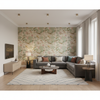 Nympheus Twill Shell/Jade — Living Room Room Setting