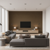 Oxford Velvet Mocha — Living Room Room Setting