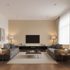 Oxford Velvet beige — Living Room Room Setting