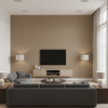 Oxford Velvet Taupe — Living Room Room Setting