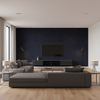 Oxford Velvet Azure — Living Room Room Setting