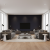 Oxford Velvet black — Living Room Room Setting