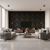 Oxford Velvet Noir — Living Room Room Setting
