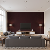 Oxford Velvet dark maroon — Living Room Room Setting