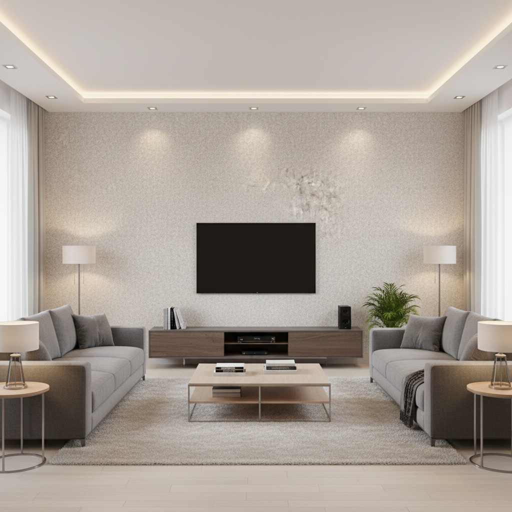 Skye Wool Moonbeam — Living Room Room Setting