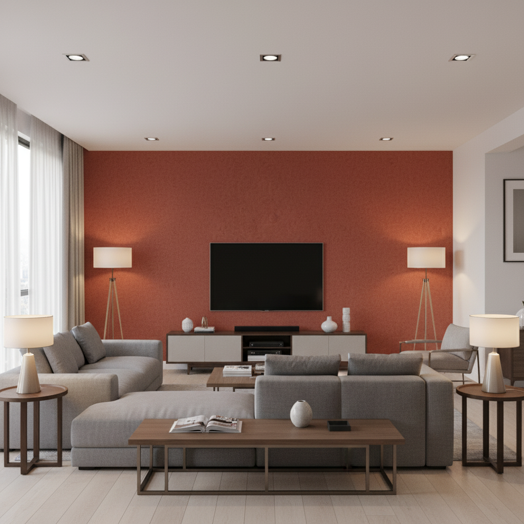 Skye Wool Maple — Living Room Room Setting