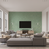Skye Wool Mint — Living Room Room Setting