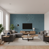 Skye Wool Calypso — Living Room Room Setting