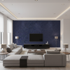 Skye Wool Blueberry — Living Room Room Setting