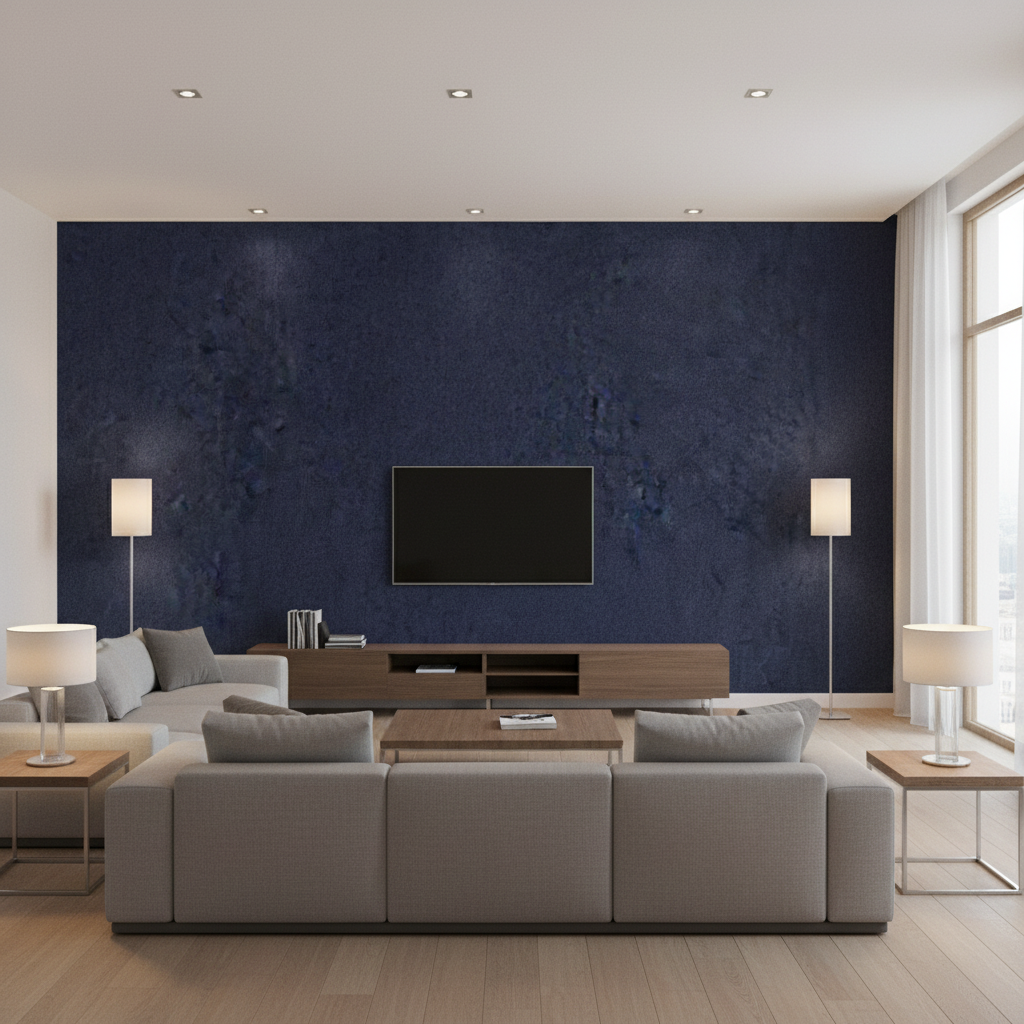 Skye Wool Ink — Living Room Room Setting
