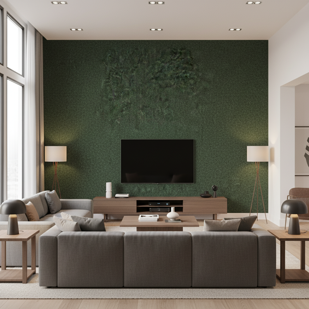 Skye Wool Bottle — Living Room Room Setting