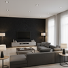 Skye Wool Jet — Living Room Room Setting