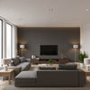 Skye Wool Pecan — Living Room Room Setting