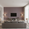 Lille Linen Thistle — Living Room Room Setting