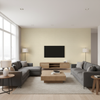 Lille Linen pale yellow — Living Room Room Setting