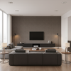Lille Linen Pewter — Living Room Room Setting