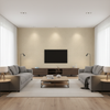 Lille Linen Champagne — Living Room Room Setting