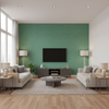Lille Linen Lagoon — Living Room Room Setting