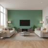 Lille Linen Lagoon — Living Room Room Setting