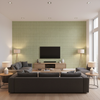 Lille Linen Oldmint — Living Room Room Setting