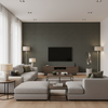 Lille Linen Dune Grass — Living Room Room Setting