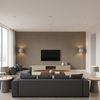 Lille Linen Bamboo — Living Room Room Setting