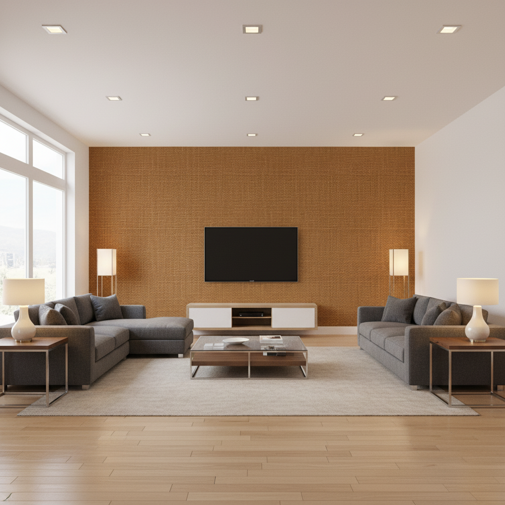Lille Linen Gold — Living Room Room Setting