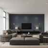Lille Linen Midgnight — Living Room Room Setting