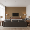 Lille Linen Bronze — Living Room Room Setting