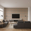 Fannin Plaid Ruby/Navy — Living Room Room Setting