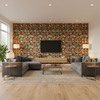 Leyland Print Tobacco — Living Room Room Setting