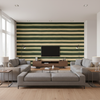 Entoto Stripe Juniper/Leaf — Living Room Room Setting