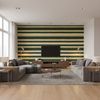 Entoto Stripe Juniper/Leaf — Living Room Room Setting