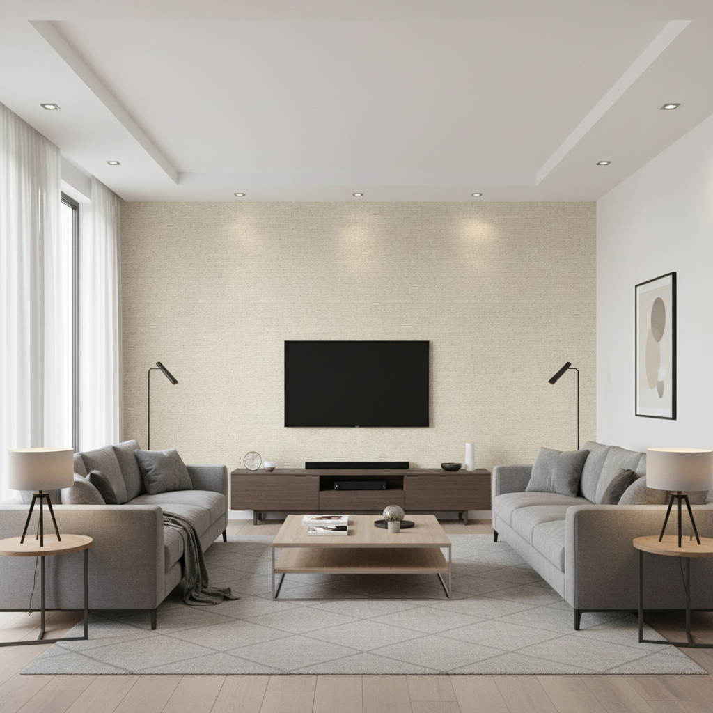 Varona Natural — Living Room Room Setting
