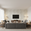 Davenport Print Cloud — Living Room Room Setting