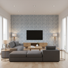 Laine Print Bluebell — Living Room Room Setting