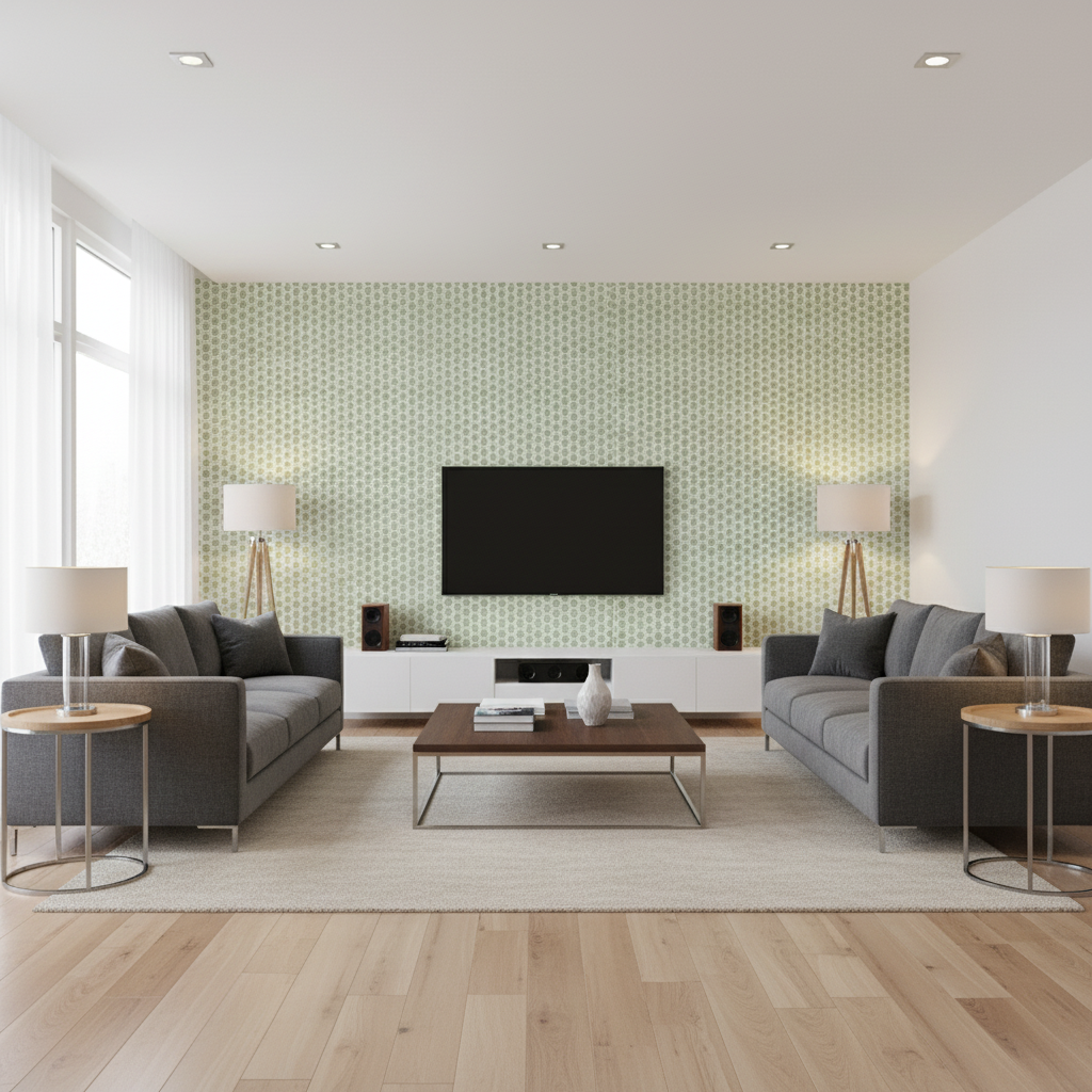 Kaya Ii Leaf — Living Room Room Setting