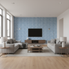 Kaya Ii Blue — Living Room Room Setting