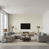 Coombes Sheer Linen — Living Room Room Setting