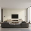 Coombes Sheer Linen — Living Room Room Setting