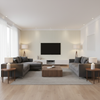 Cap Ferrat Stripe Leaf — Living Room Room Setting