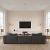 Cap Ferrat Stripe Pink — Living Room Room Setting
