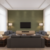 Gemma Velvet olive green — Living Room Room Setting