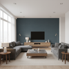 Gemma Velvet Slate — Living Room Room Setting