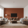 Gemma Velvet Spice — Living Room Room Setting