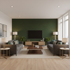 Gemma Velvet Lichen — Living Room Room Setting