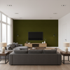 Gemma Velvet Moss — Living Room Room Setting