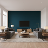 Gemma Velvet Midnight — Living Room Room Setting